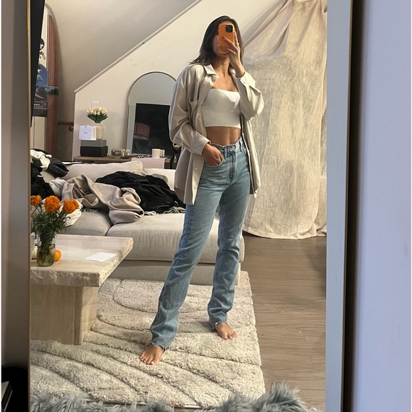 Agolde Cherie High Rise Straight Jeans in Merit Size 24 - Picture 5 of 9